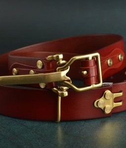 Handmade  Littleton Cavalry Mens Leather Belt Man Outfit Belt