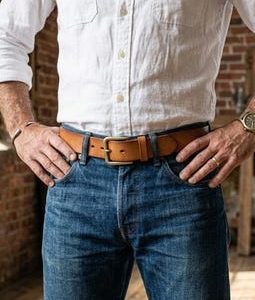 Engraved Leather Belt, Custom Anniversary Gift, Handmade Top-Grain Belt