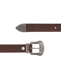 Dark Brown Western Belt for Men, Full Grain Leather Cowboy Belt, Mens 1.5 inch Belt, Vintage Buckle Belt, Mens Leather Belt, Thick Belt