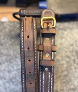 Handmade Leather Ranger Belt, Mens Western Gift, Full Grain Leather, Amish Made in USA